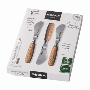 Set de Couteaux  Tartiner Mini Oslo Couteaux pour fromage Boska, matriel fromage 320219