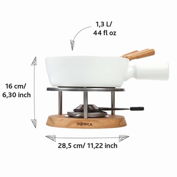 Set  Fondue Bianco - 1,3 L Fondue Boska, matriel fromage 340029