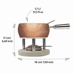 Set  Fondue Cuivre - 1,7 L