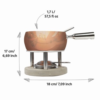 Set  Fondue Cuivre - 1,7 L Fondue Boska, matriel fromage 340040