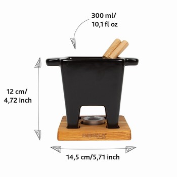 Tapas Fondue Nero - 300 ml Fondue Boska, matriel fromage 853530