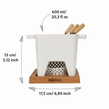 Tapas Fondue Bianco L - 600 ml Fondue Boska, matriel fromage 853544