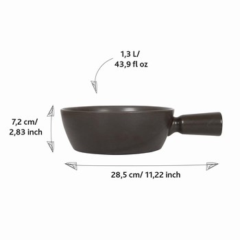 Caquelon  Fondue Nero - 1,3 L Fondue Boska, matriel fromage 853552