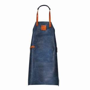 Tablier en cuir couleur bleue pour dcoupe Tabliers cuir Decoupe fromage 95-50-54